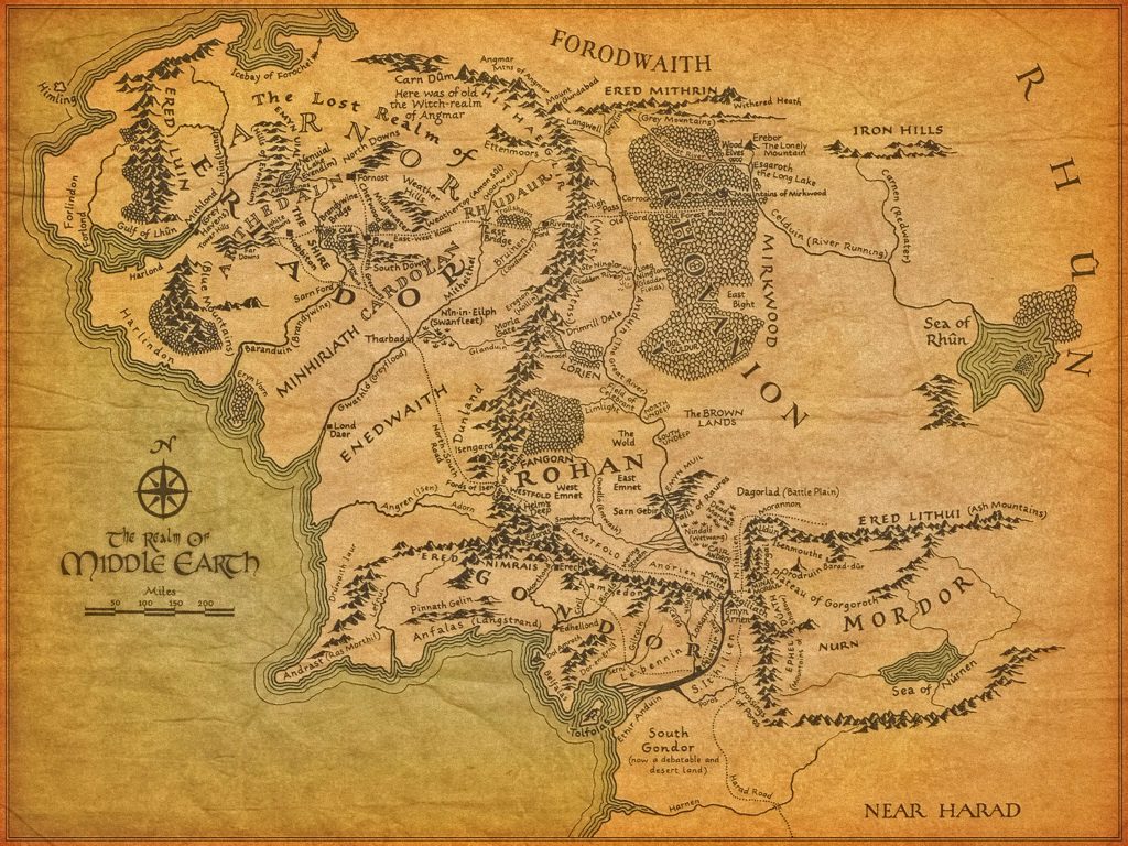 نقشه سرزمین میانه